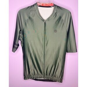 Siroko M2 Cycling Jersey Mens XXL Short Sleeve Full Zip Olive Green Bike Shirt